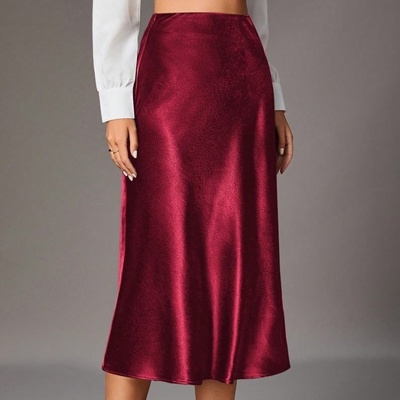 MY DREAM LIFE | The Luxe Satin Midi Skirt | S-XL