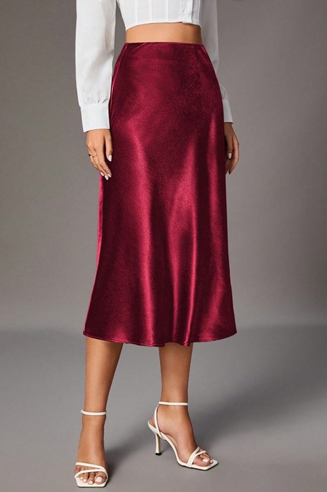 MY DREAM LIFE | The Luxe Satin Midi Skirt | S-XL