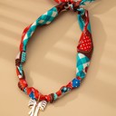 White Bow MY DREAM LIFE | CHRISTMAS Handmade Scarf Necklace | Free Shipping