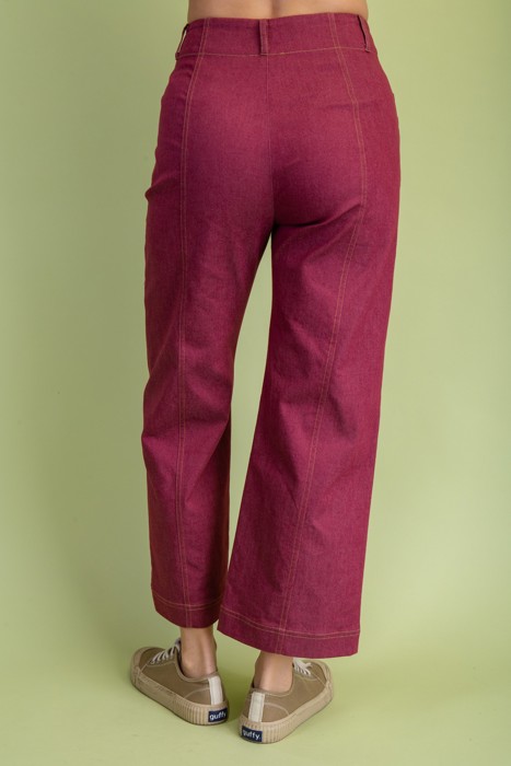 MY DREAM LIFE | Ankle Cropped Exposed Zipper Jeans Like Pants