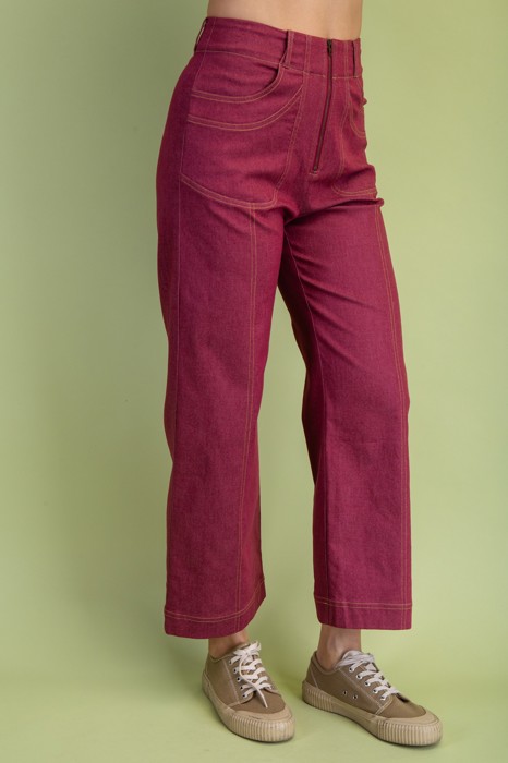 MY DREAM LIFE | Ankle Cropped Exposed Zipper Jeans Like Pants