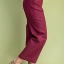  MY DREAM LIFE | Ankle Cropped Exposed Zipper Jeans Like Pants