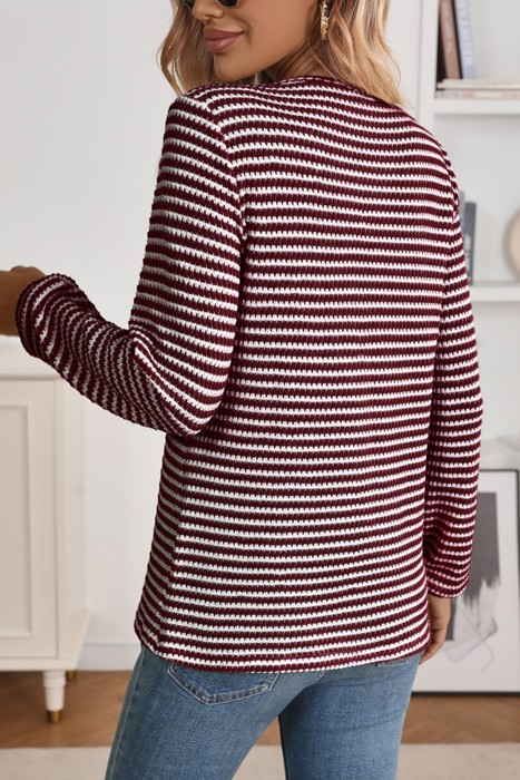 MY DREAM LIFE | The Cozy Textured Knit Henley Top | S-XL