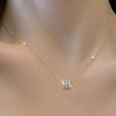  18k Stainless Steel Tarnish Free Barrel Necklace