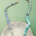 Blue-B Natural Stone Semi-precious Glass Mixed Necklace