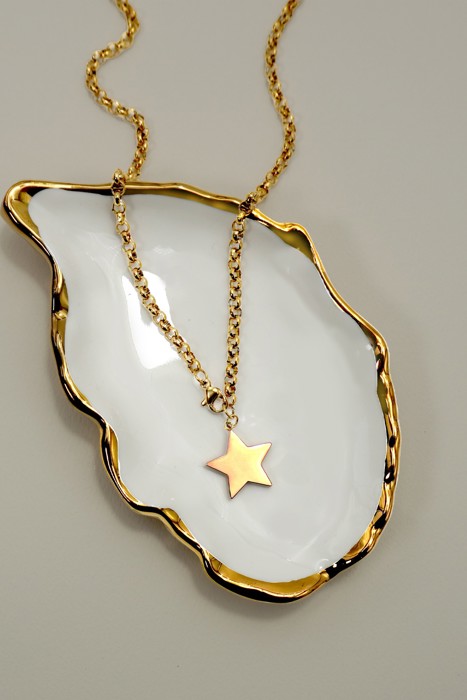 18k Stainless Steel Tarnish Free Star Necklace