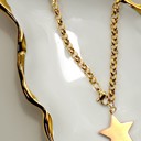 18k Stainless Steel Tarnish Free Star Necklace