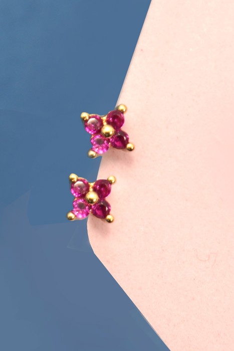 18k Stainless Steel Tarnish Free Stud Earrings