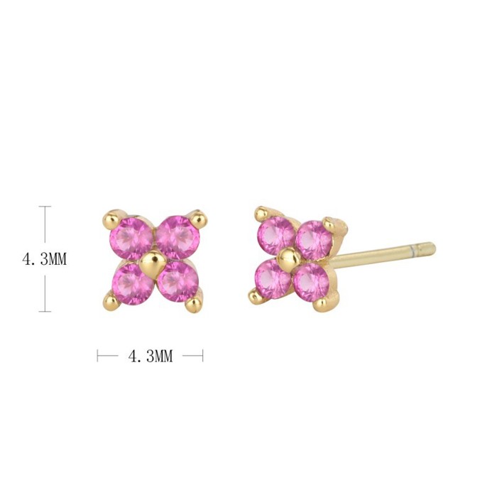 18k Stainless Steel Tarnish Free Stud Earrings