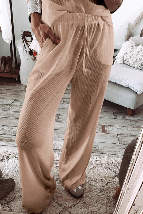 MY DREAM LIFE | Textured Long Sleeve Tops and Pants Lounge Set | S-XXL