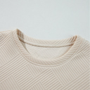 MY DREAM LIFE | Textured Long Sleeve Side Pockets Shift Dress