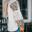  Leopard Bubble Sleeve Top