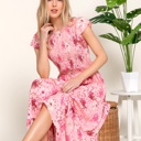  Smocked Charm Floral Dress
