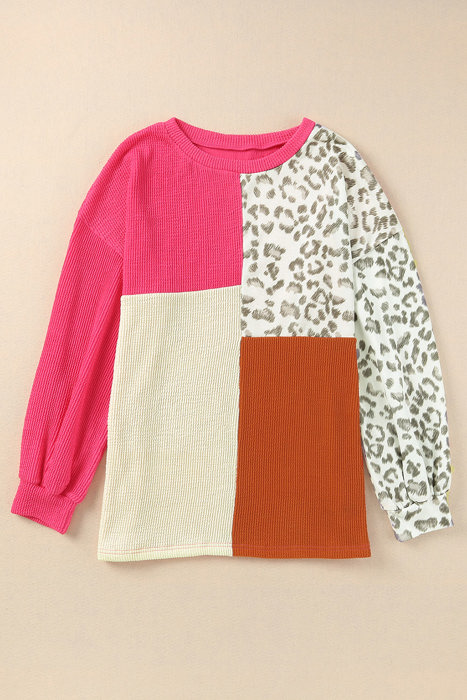 MY DREAM LIFE | Color Block & Patchwork Ribbed Top | S-2XL