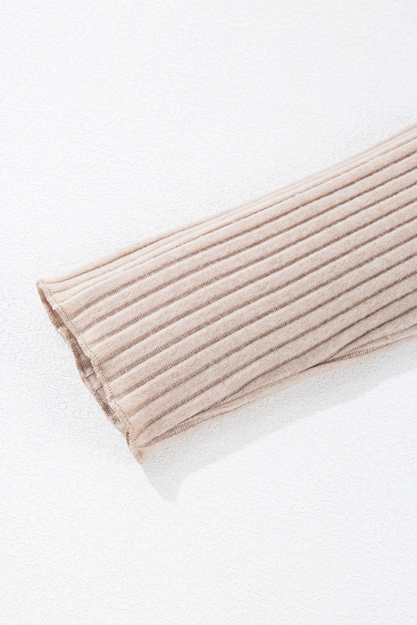 Casual Knit Long Sleeve Drop Shoulder Top | S-XL