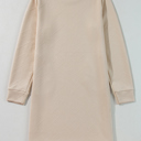 MY DREAM LIFE | Textured Long Sleeve Side Pockets Shift Dress