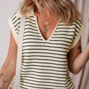  Stripe V-Neck Sweater Vest