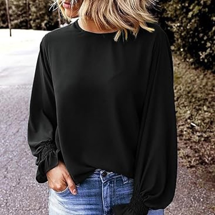 MY DREAM LIFE |Ruffle Bubble Sleeve Top | S-2XL