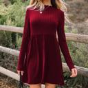 MY DREAM LIFE | Frilled Neck Ribbed Knit Patchwork Mini Dress | S-XL