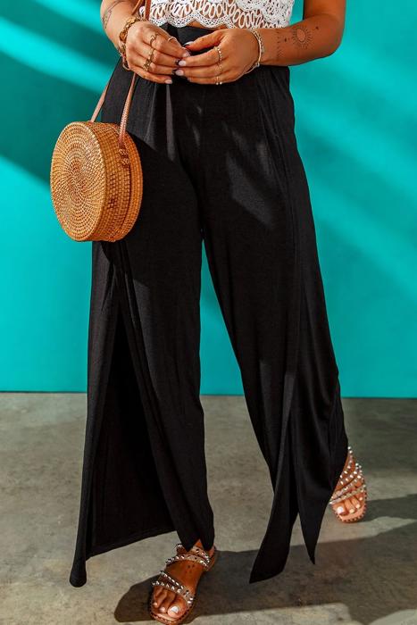 MY DREAM LIFE | Open Leg Mid Waist Pants | S-XL