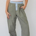  MY DREAM LIFE | Preppy Gingham Boxer Pants | S-XL