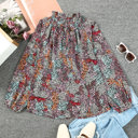  Vibrant Floral Tie V-Neck Blouse | Free Shipping