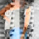  One Shoulder Ruffle Tank | S-2XL