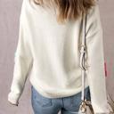  Crochet Flower V Neck Sweater | S-XL