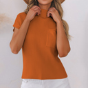  MY DREAM LIFE | Pocket Ribbed Knit Short Sleeve Sweater | S-XL