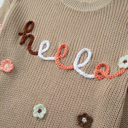  Hello Fall Embroidered Knit Loose Sweater | S-XL