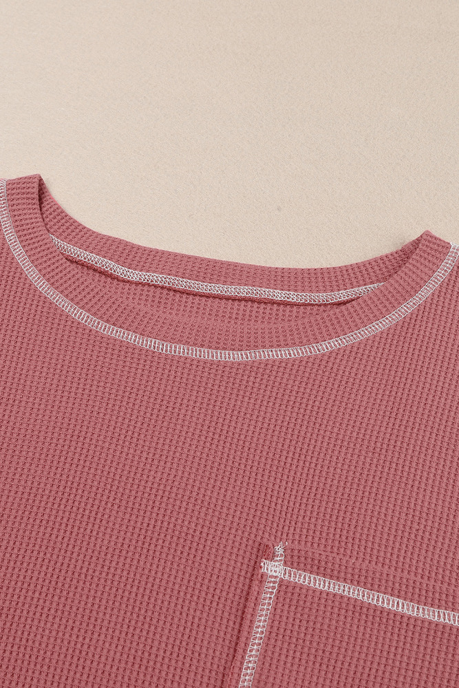 Contrast Stitching Trim Pullover | Free Shipping