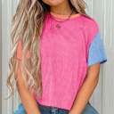  Corded Colorblock Crewneck Tee | S-XL