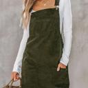  MY DREAM LIFE | Front Pockets Corduroy Overall Dress
