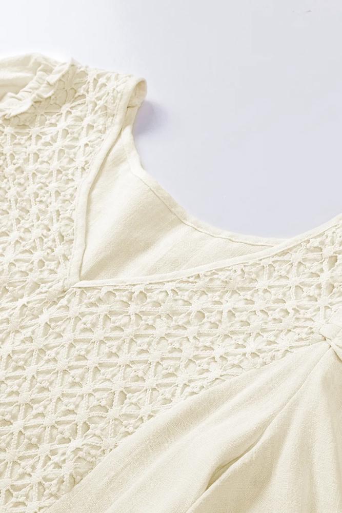 Crochet Detail Babydoll | Free Shipping