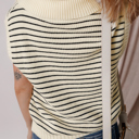  V-Neck Stripe Sweater Vest | S-XL