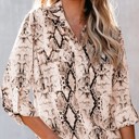  Snake Print Button Up Top | Free Shipping