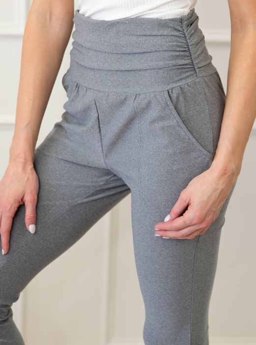 High Waist Pleated Leggings Pants With Pockets | S-XL | Free Shipping