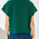  Pocket Ribbed Knit Short Sleeve Sweater | S-XL