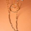  Initial Heart Lock Charm Necklace | Free Shipping