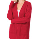  Waffle Pocket Cardigan Sweater | S-XL