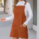  MY DREAM LIFE | Front Pockets Corduroy Overall Dress