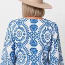  Bohemian Vine Print Puff Sleeve Blouse | S-XL