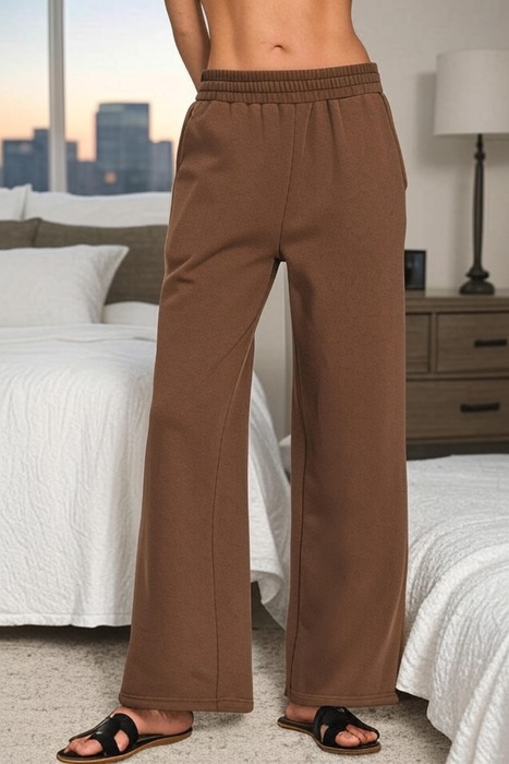 MY DREAM LIFE | Cozy Fleece Sweatpants With Pocket | S-L
