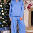  MY DREAM LIFE | Cozy Scuba Collared Pullover & Pants Set