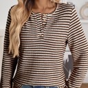  MY DREAM LIFE | The Cozy Textured Knit Henley Top | S-XL