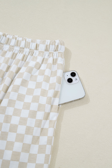 Checkered Spring 2pcs Lounge Pant Set | S-XL