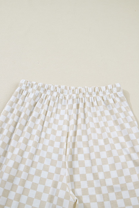 Checkered Spring 2pcs Lounge Pant Set | S-XL