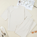  Checkered Spring 2pcs Lounge Pant Set | S-XL