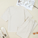  Checkered Spring 2pcs Lounge Pant Set | S-XL