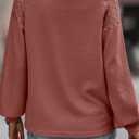  MY DREAM LIFE | Textured Lace Sleeve Pullover | S-2XL